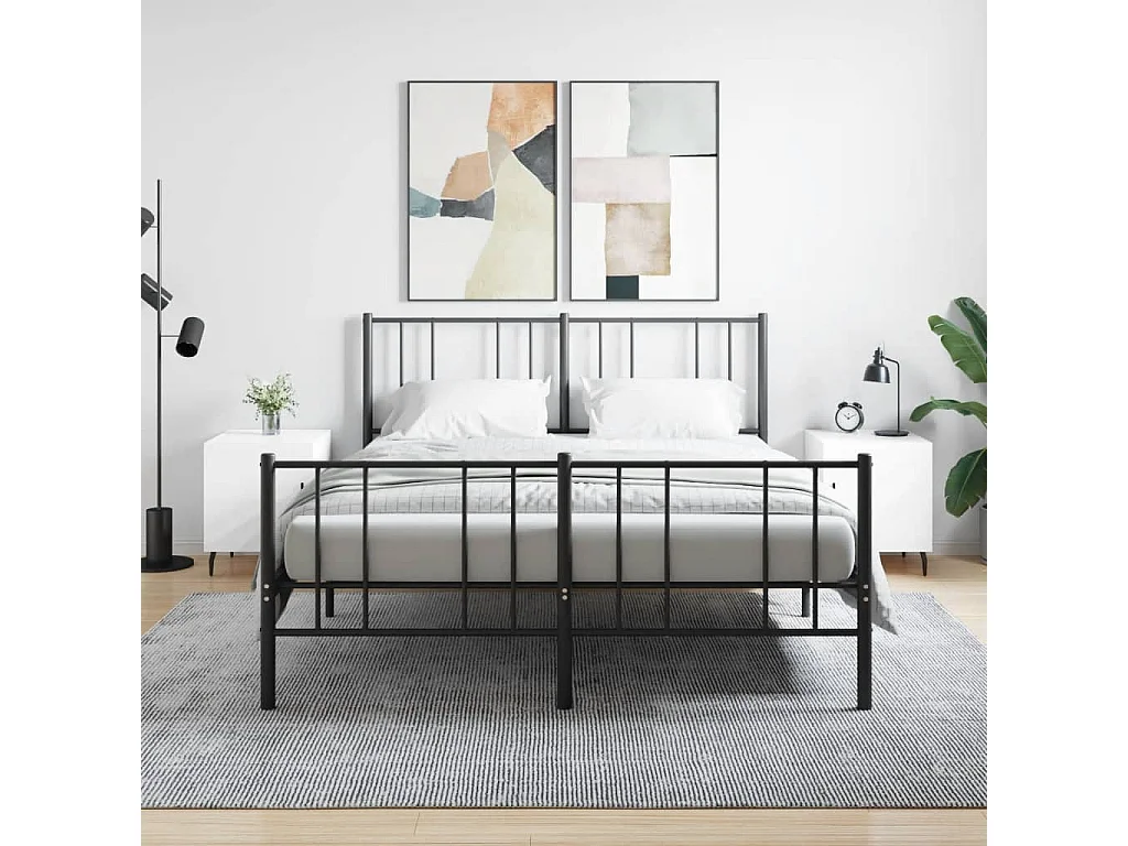 Lot de 2 Tables de chevet blanc brillant 40x40x50 cm WVGQ4127