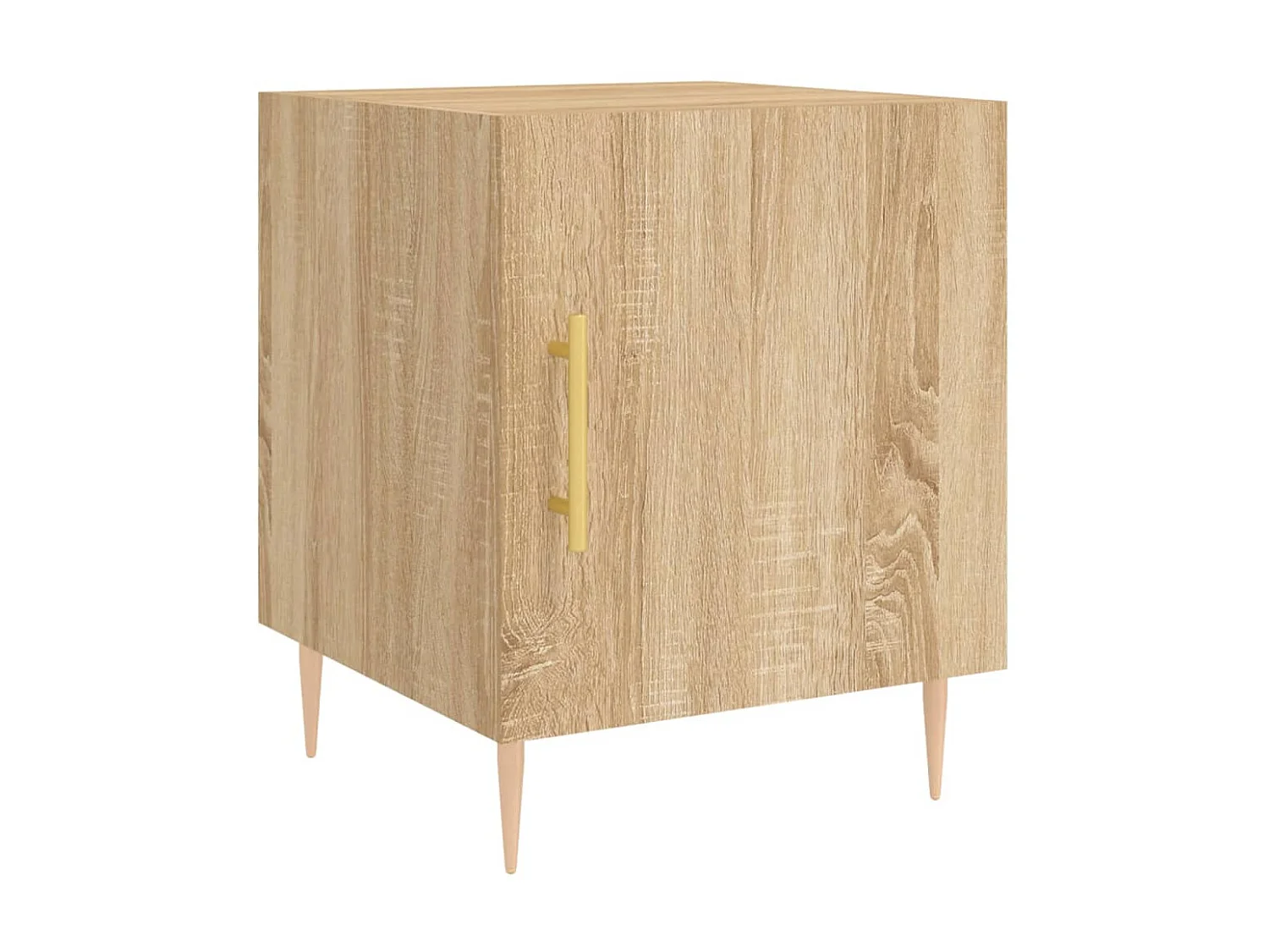 Lot de 2 Tables de chevet chêne sonoma 40x40x50 cm bois ingénierie WVGQ3733