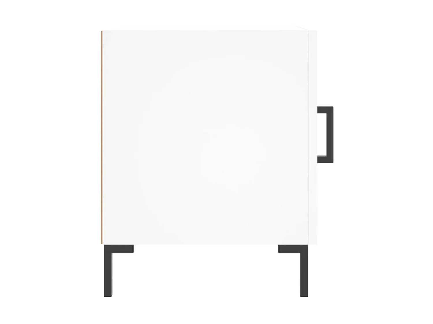 Mesa de cabeceira 2 pcs 40x40x50 cm derivados de madeira branco PT97843