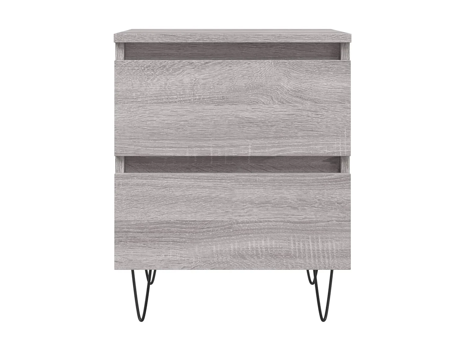 Lot de 2 Tables de chevet sonoma gris 40x35x50 cm bois ingénierie WVGQ7470