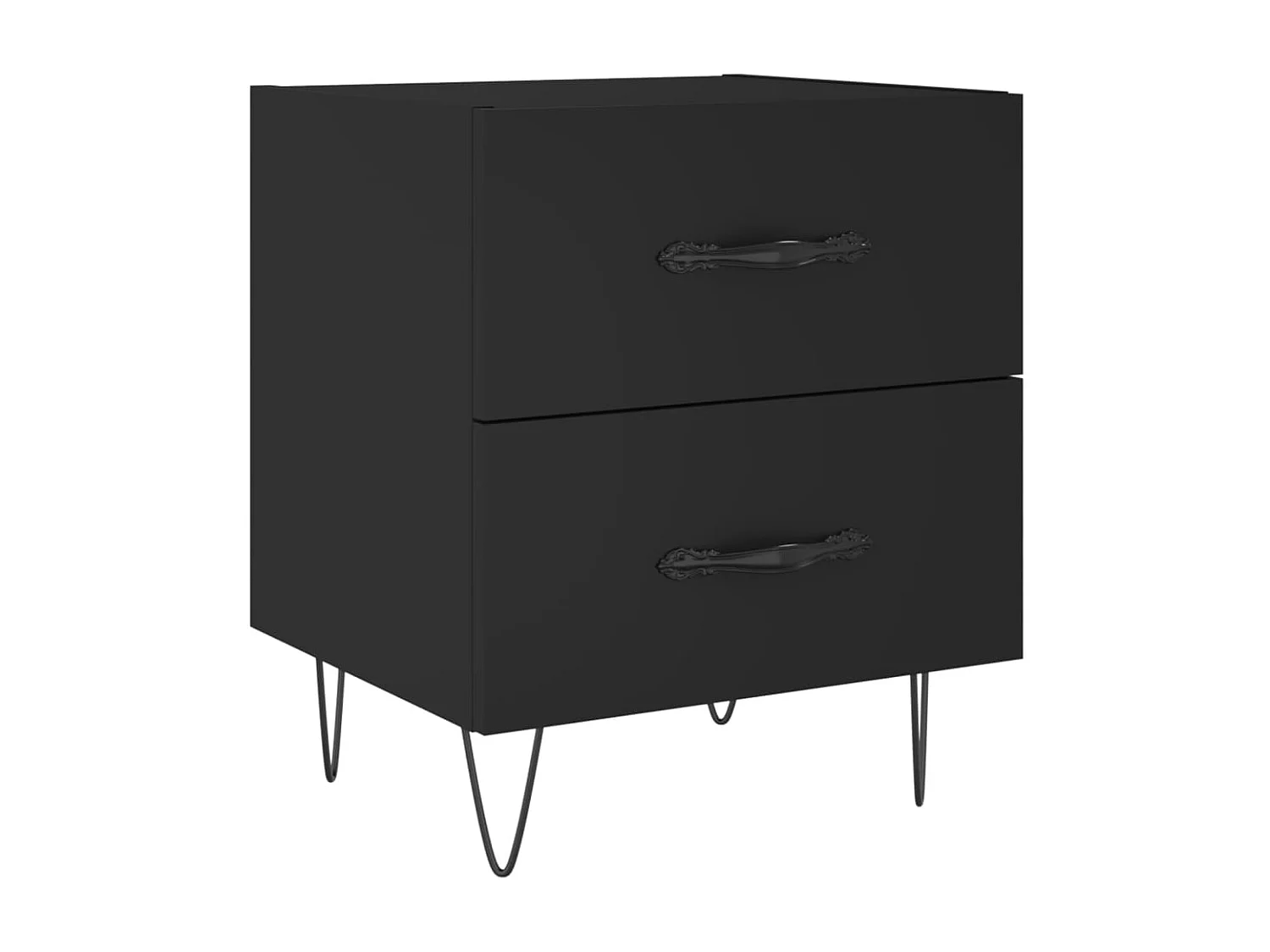 Mesas de cabeceira 2 pcs 40x35x47,5 cm deriv. de madeira preto PT38497