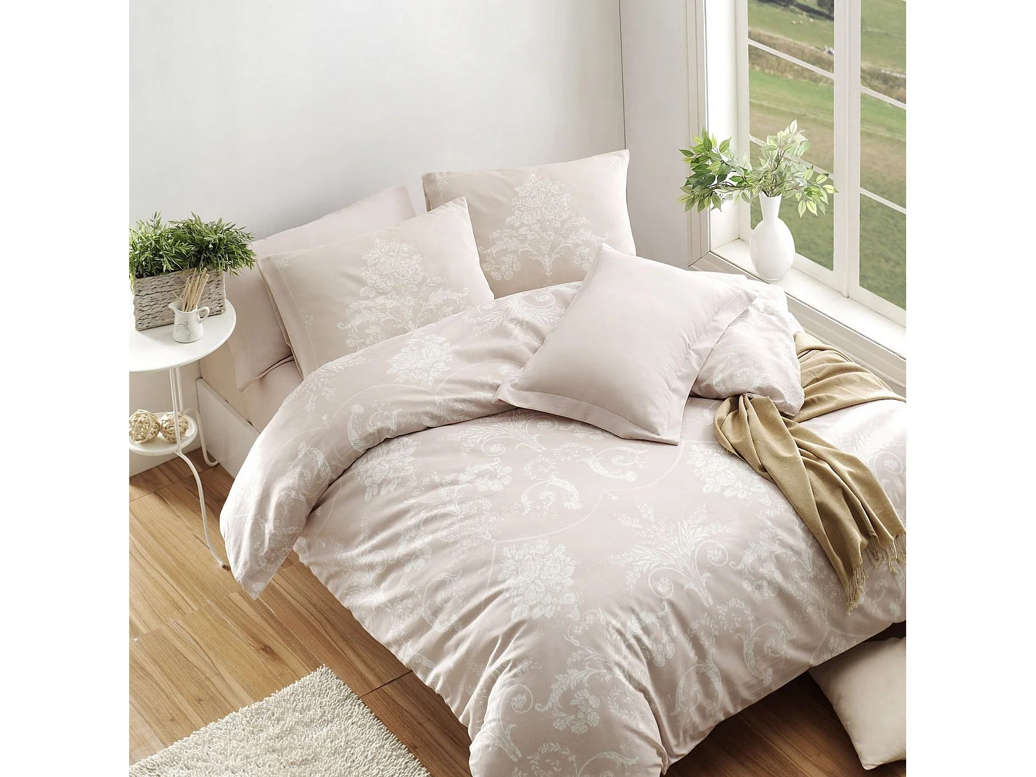 Set Lenzuola 220x240 Kralice Dream Cover Polycotton Bianco - 3 pezzi