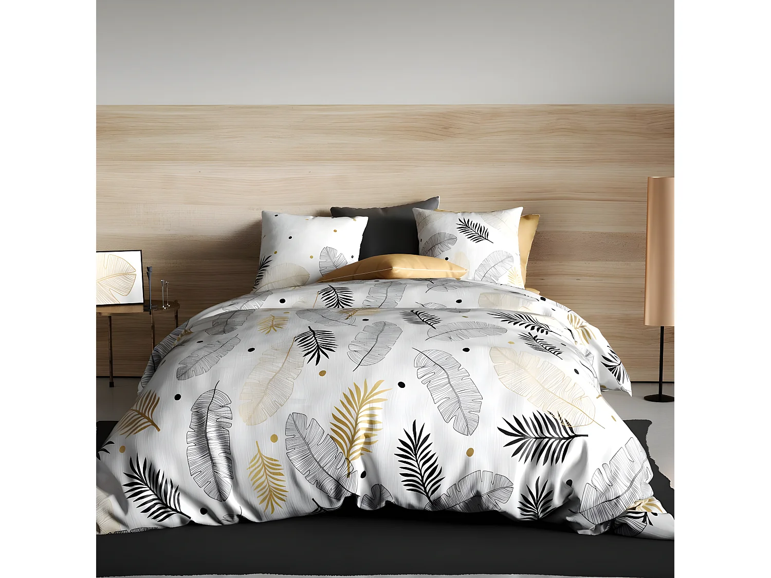 Housse de couette 140x200 cm + 1 taie d'oreiller 63x63 cm Coton Envole