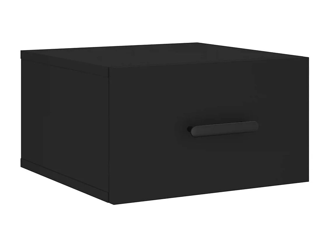 Nachtkastjes 2 st wandgemonteerd 35x35x20 cm zwart NL86227