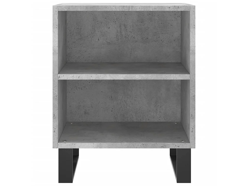 Lot de 2 Tables de chevet gris béton 40x30x50 cm bois d'ingénierie WVGQ1794