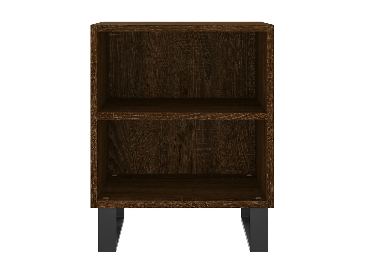 Lot de 2 Tables de chevet chêne marron 40x30x50cm bois d'ingénierie WVGQ7582