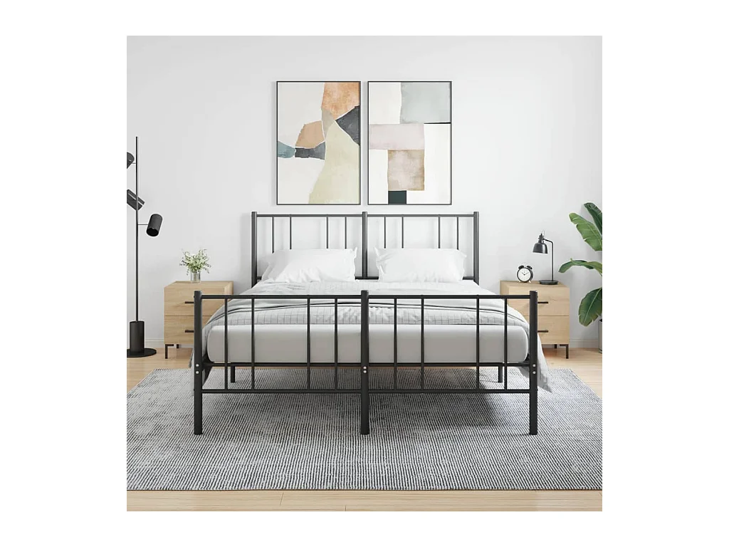 Lote de 2 Mesitas de noche madera ingeniería roble Sonoma 40x35x47,5 cm ES43874