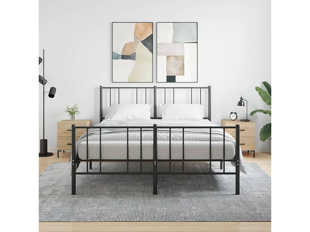 Lot de 2 Tables de chevet chêne sonoma 40x35x47,5 cm WVGQ2042