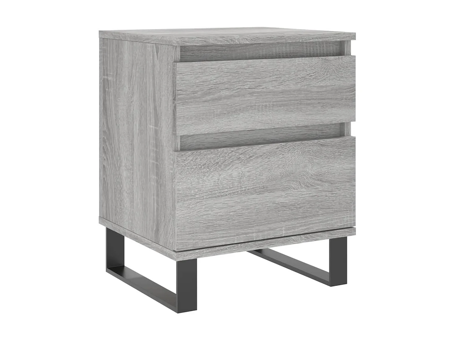 Lot de 2 Tables de chevet sonoma gris 40x35x50 cm bois ingénierie WVGQ8793