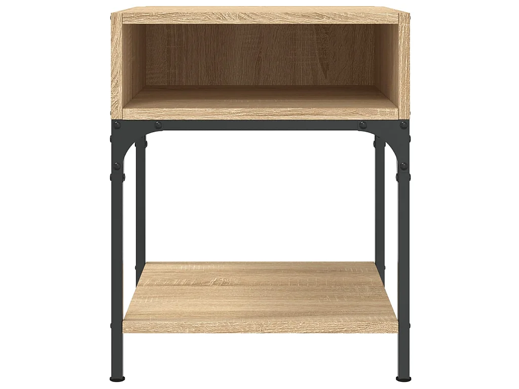 Lot de 2 Tables de chevet chêne sonoma 40x41x50 cm bois ingénierie WVGQ9630