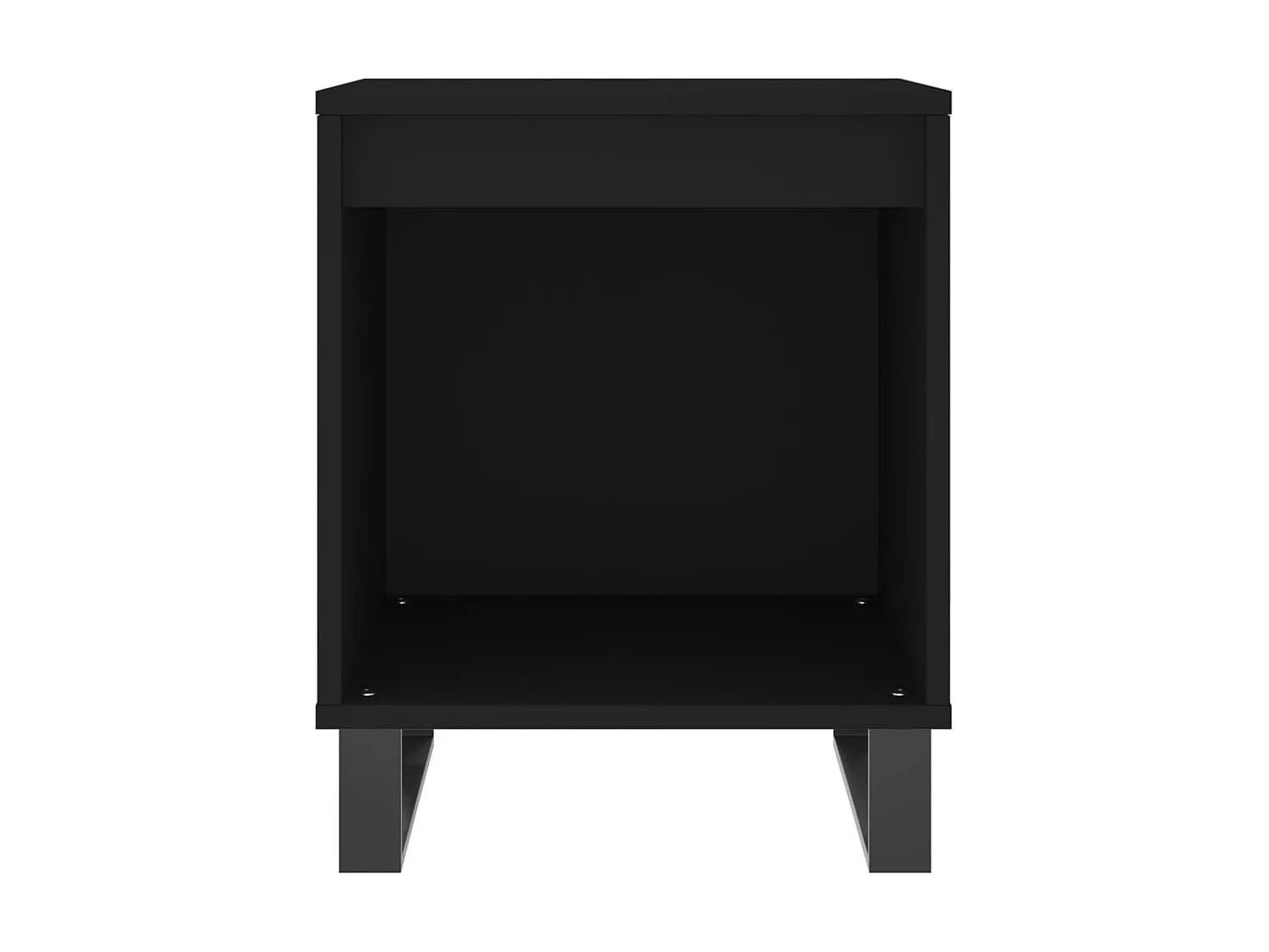 Lot de 2 Tables de chevet noir 40x35x50 cm bois d’ingénierie WVGQ7739