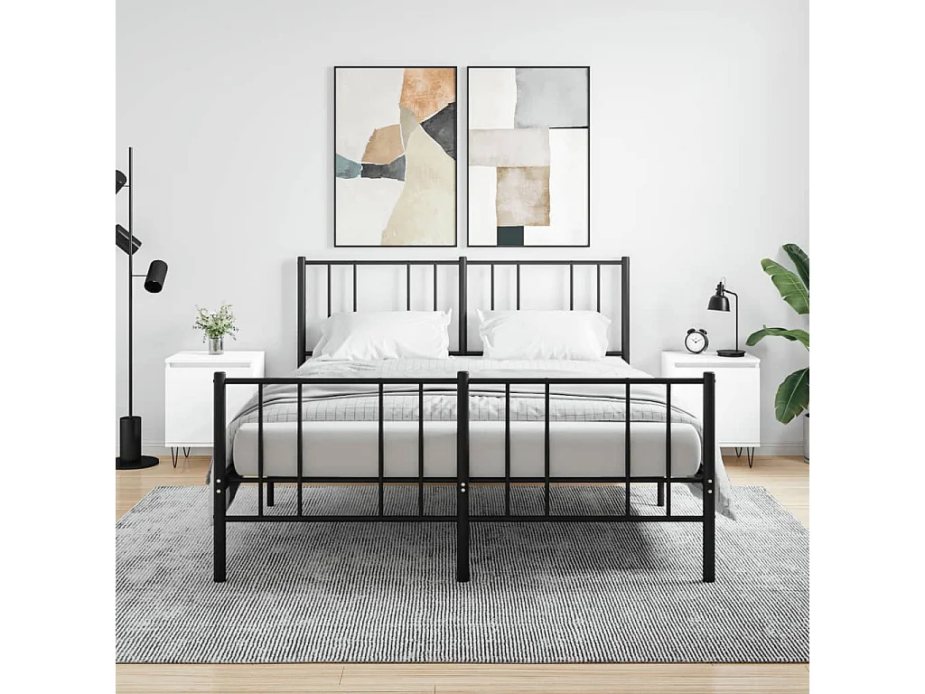 Nachtkastjes 2 st 40x30x50 cm bewerkt hout wit NL30392