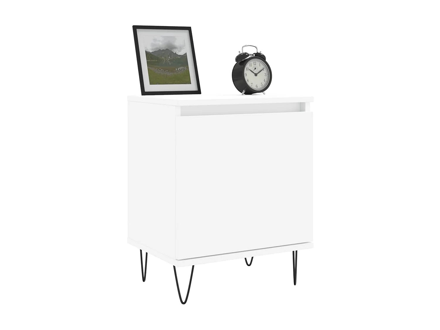 Nachtkastjes 2 st 40x30x50 cm bewerkt hout wit NL30392