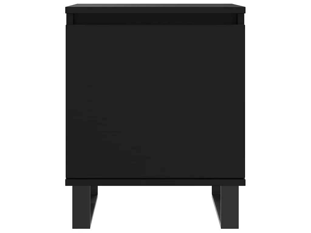 Nachtkastjes 2 st 40x30x50 cm bewerkt hout zwart NL86974