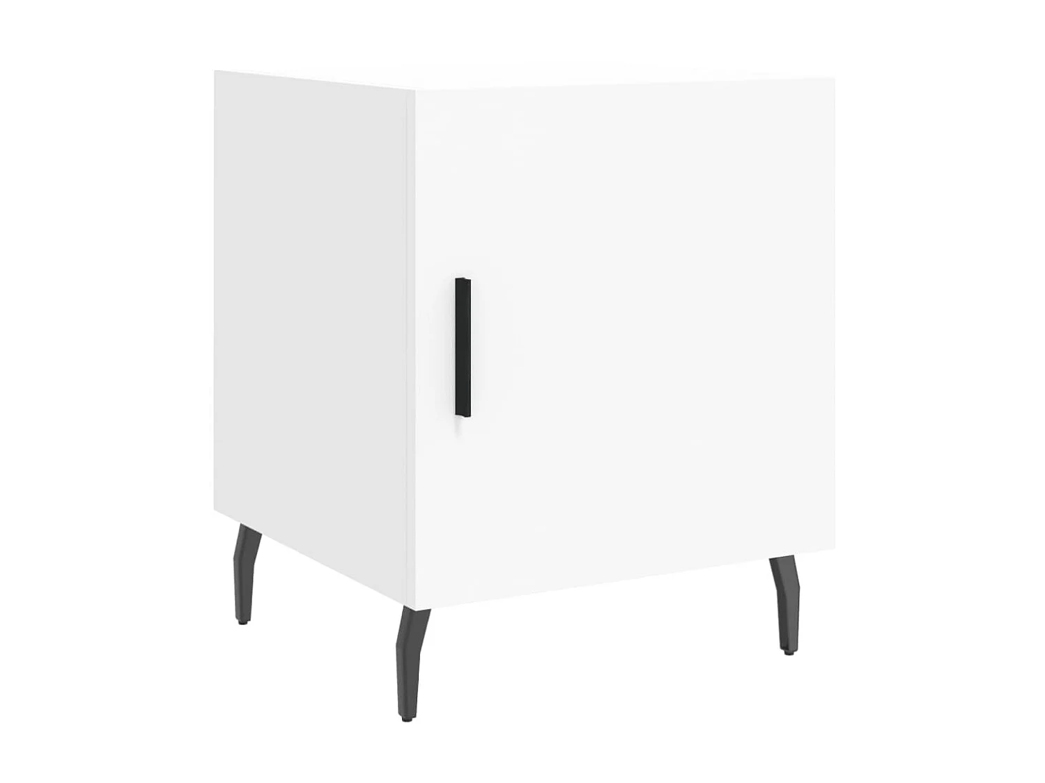 Lot de 2 Tables de chevet blanc 40x40x50 cm bois d’ingénierie WVGQ9023