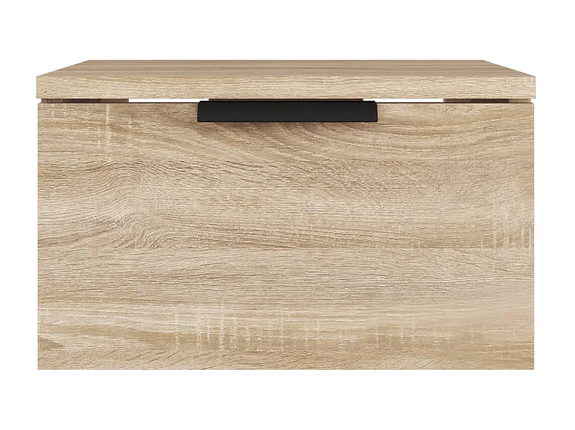 Lot de 2 Tables de chevet murales Chêne sonoma 34x30x20 cm WVGQ8226