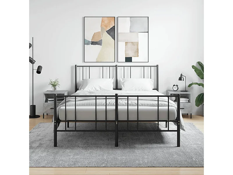 Lot de 2 Tables de chevet gris béton 40x35x47,5cm bois d’ingénierie WVGQ1025