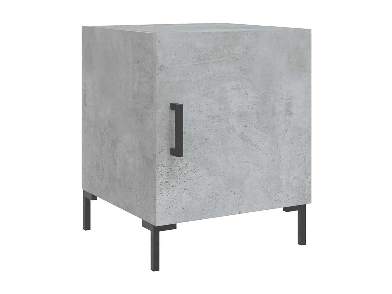 Mesa cabeceira 2pcs 40x40x50 cm derivados madeira cinza cimento PT82931