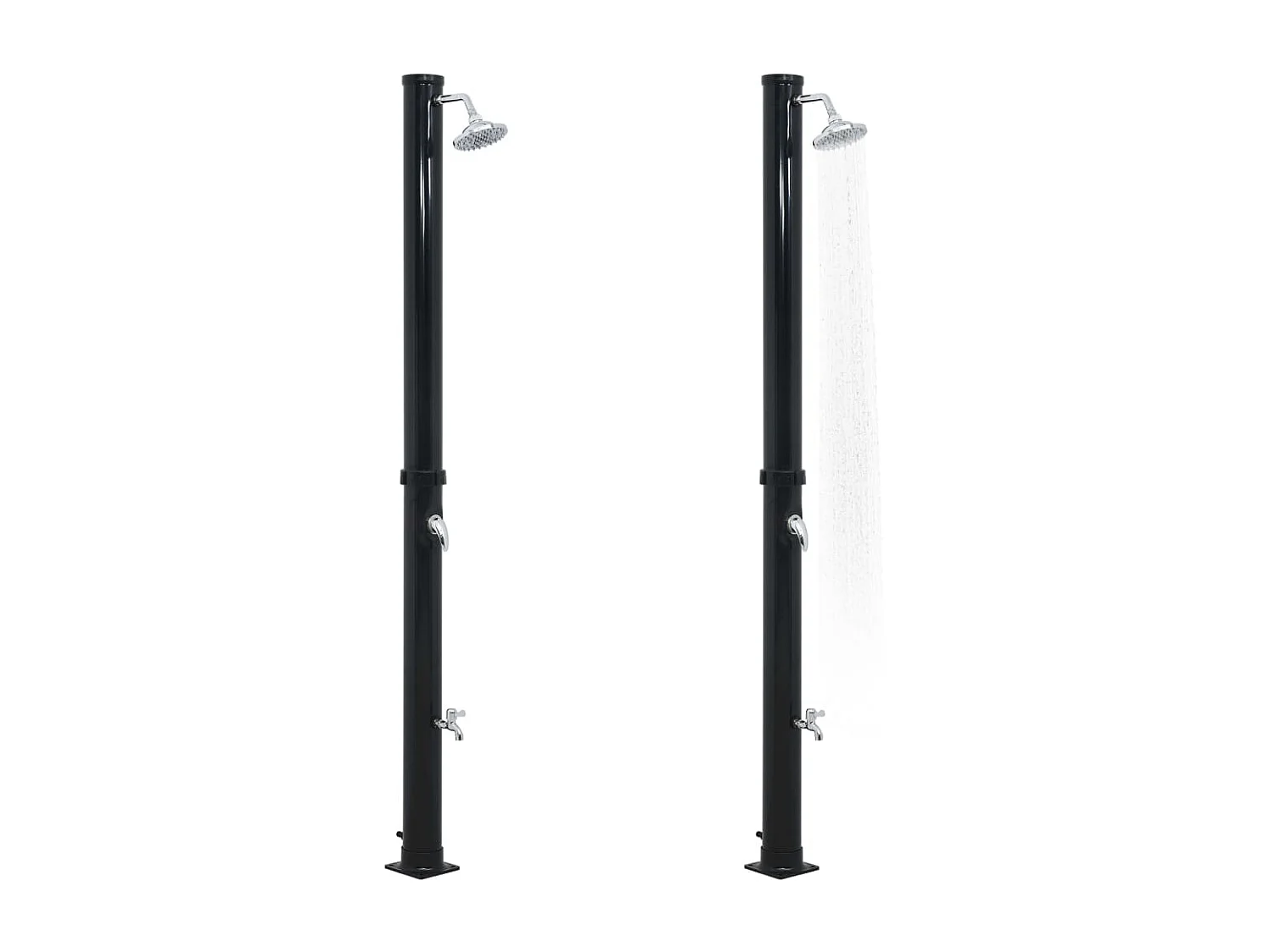 Douche solaire Noir 220 cm 20 L WVGQ6164