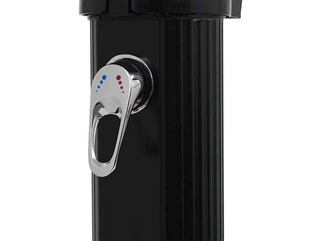 Ducha solar plegable negra 214 cm 23 L ES160026