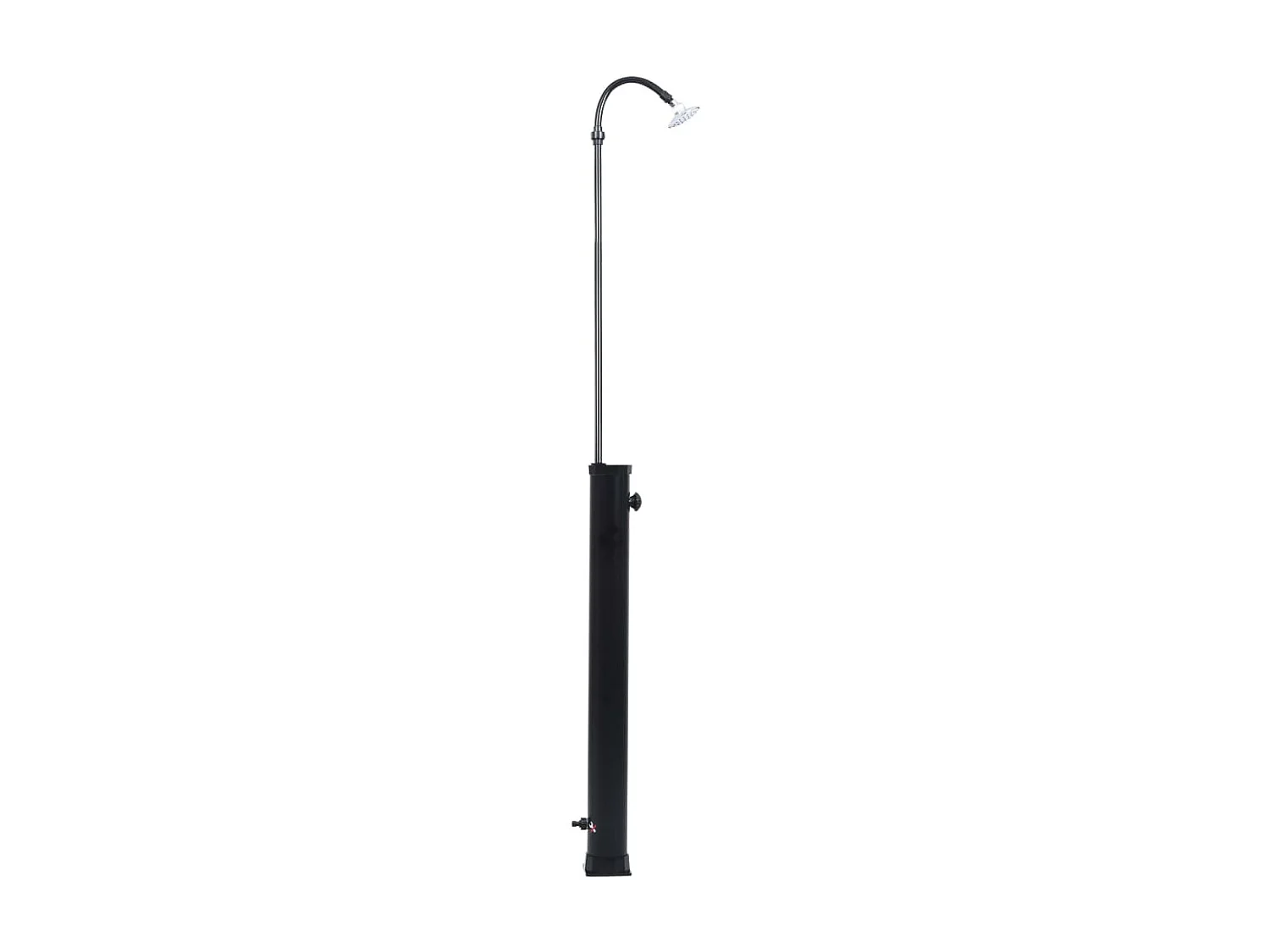 Douche solaire de jardin Noir 215 cm 8 L WVGQ5762