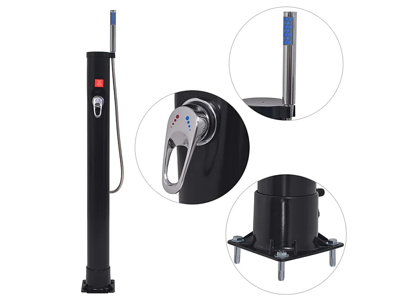 Douche solaire 8 L PVC Acier WVGQ5212