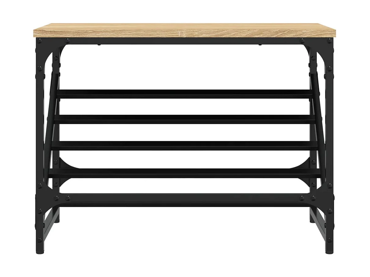 Schoenenrek 60x30x45 cm bewerkt hout sonoma eikenkleurig NL243315