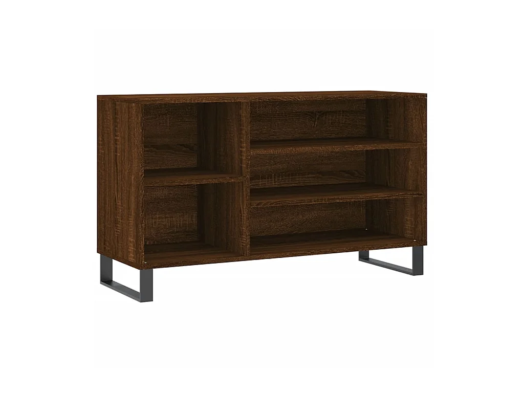 Meuble à chaussures Chêne marron 102x36x60cm Bois d'ingénierie WVGQ8280