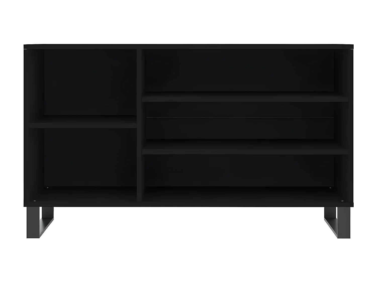 Schoenenkast 102x36x60 cm bewerkt hout zwart NL326732