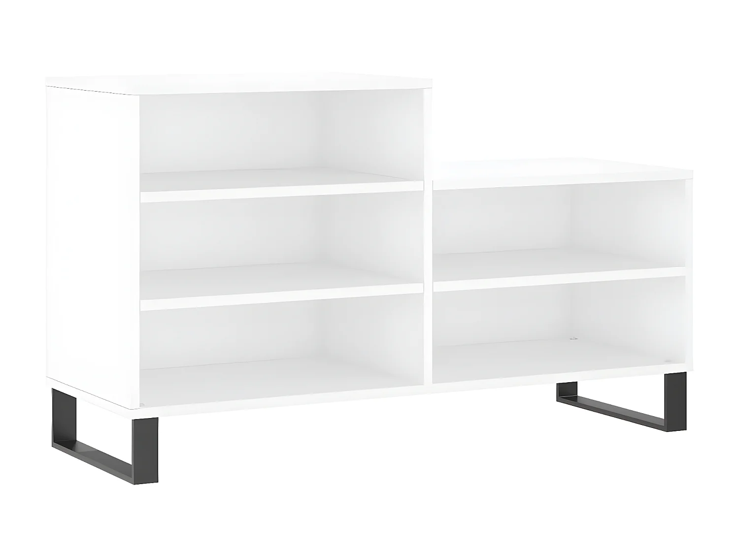 Mueble zapatero madera contrachapada blanco 102x36x60 cm ES662012