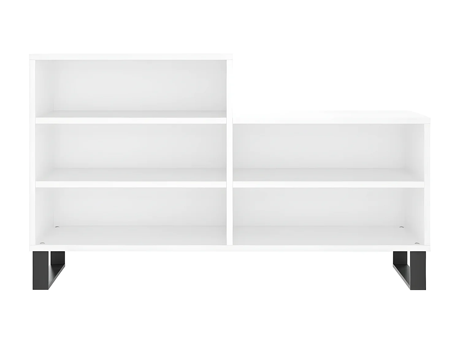 Mueble zapatero madera contrachapada blanco 102x36x60 cm ES662012