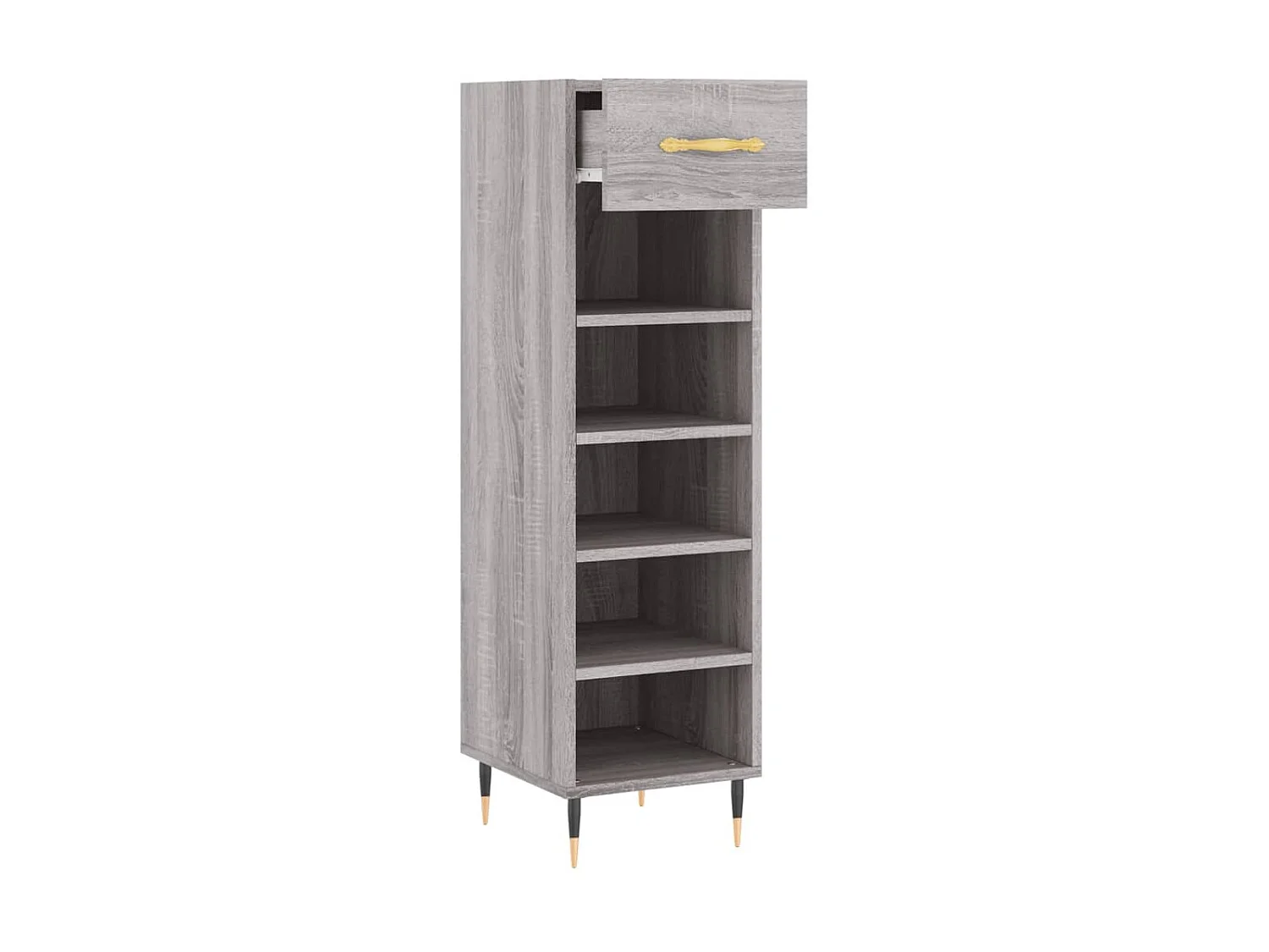 Schuhschrank Schuhregal Grau Sonoma 30x35x105 cm Holzwerkstoff -gkd75171