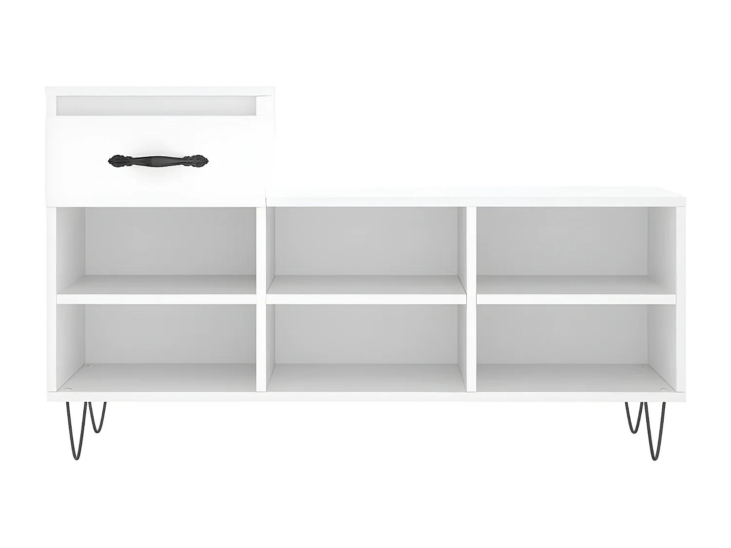 Meuble à chaussures Blanc 102x36x60 cm Bois d'ingénierie WVGQ5780