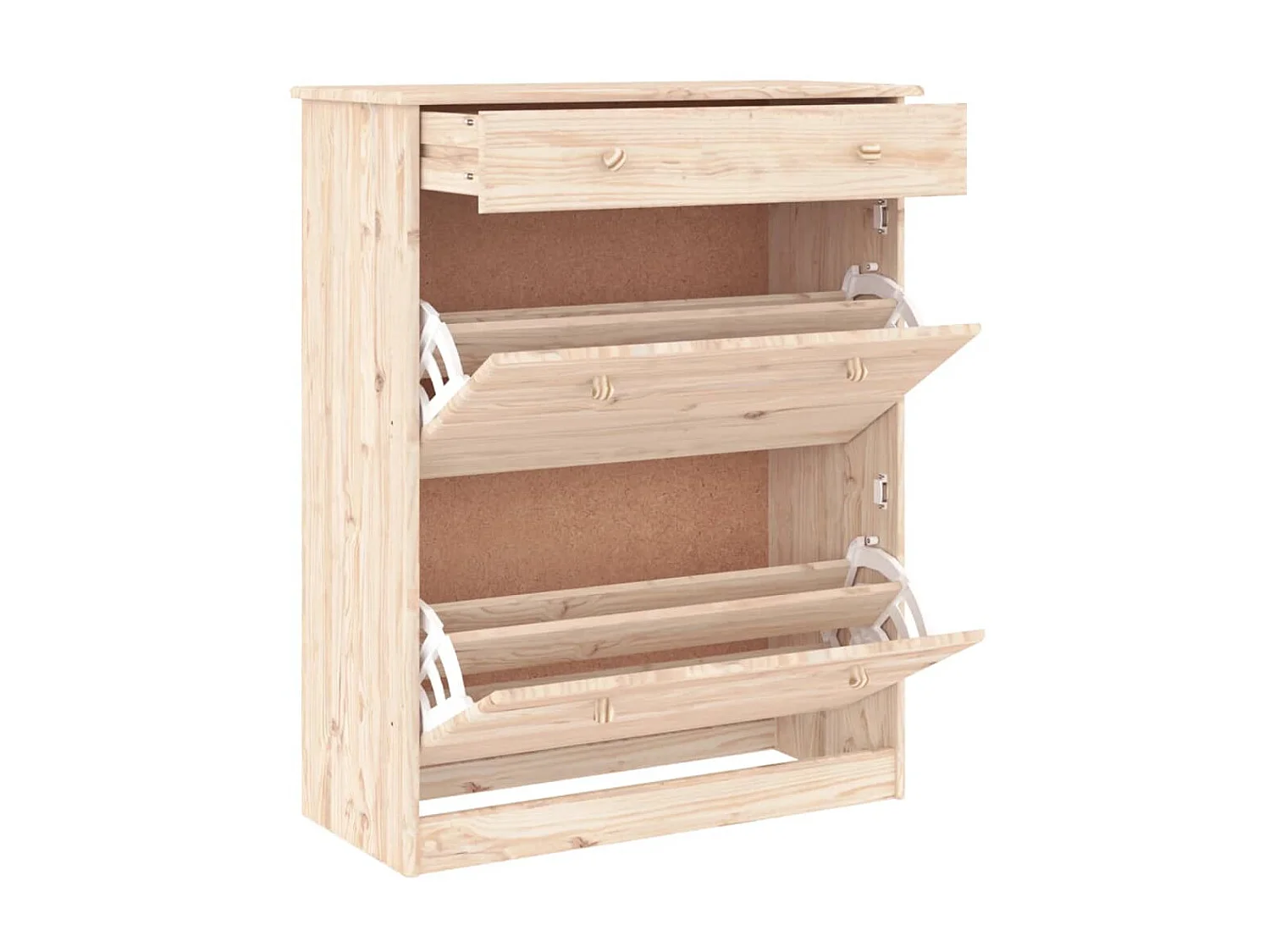 Schuhschrank Schuhregal ALTA 77x35x96 cm Massivholz Kiefer -gkd58169