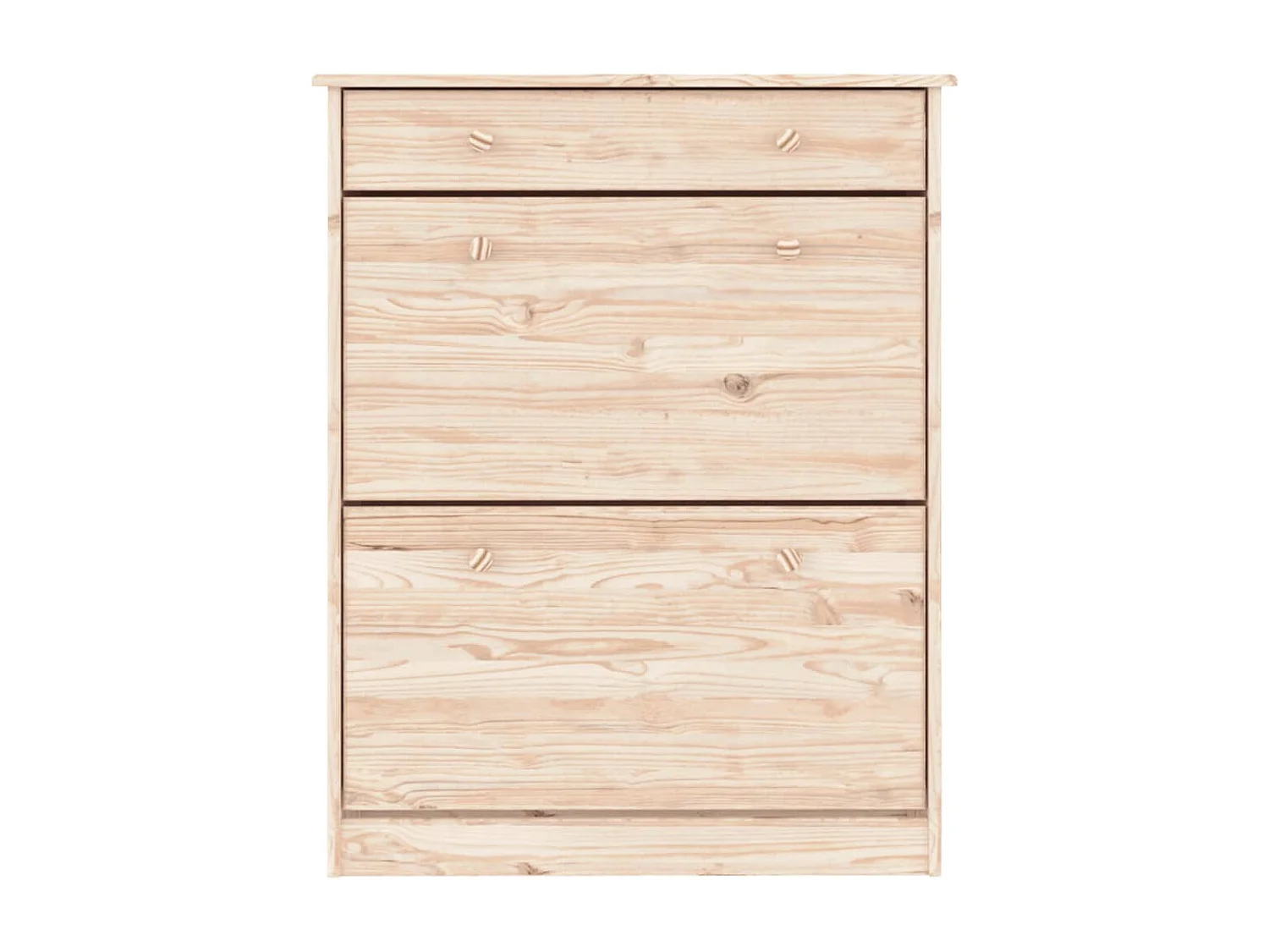 Meuble à chaussures ALTA 77x35x96 cm bois massif de pin WVGQ8191