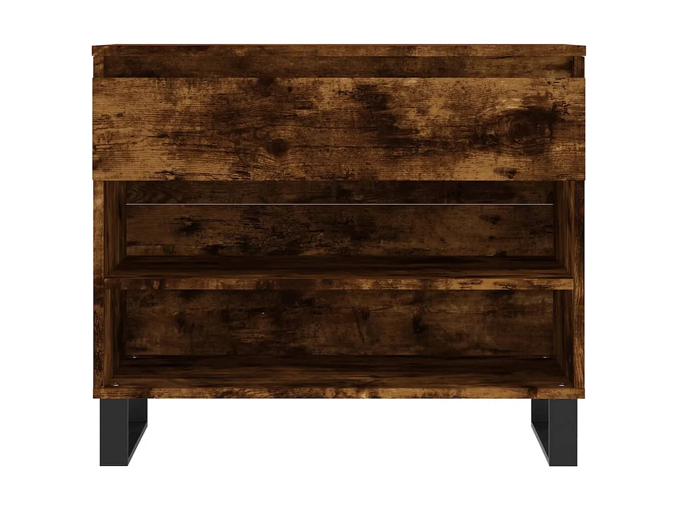 Mueble zapatero madera contrachapada roble ahumado 70x36x60 cm ES225753