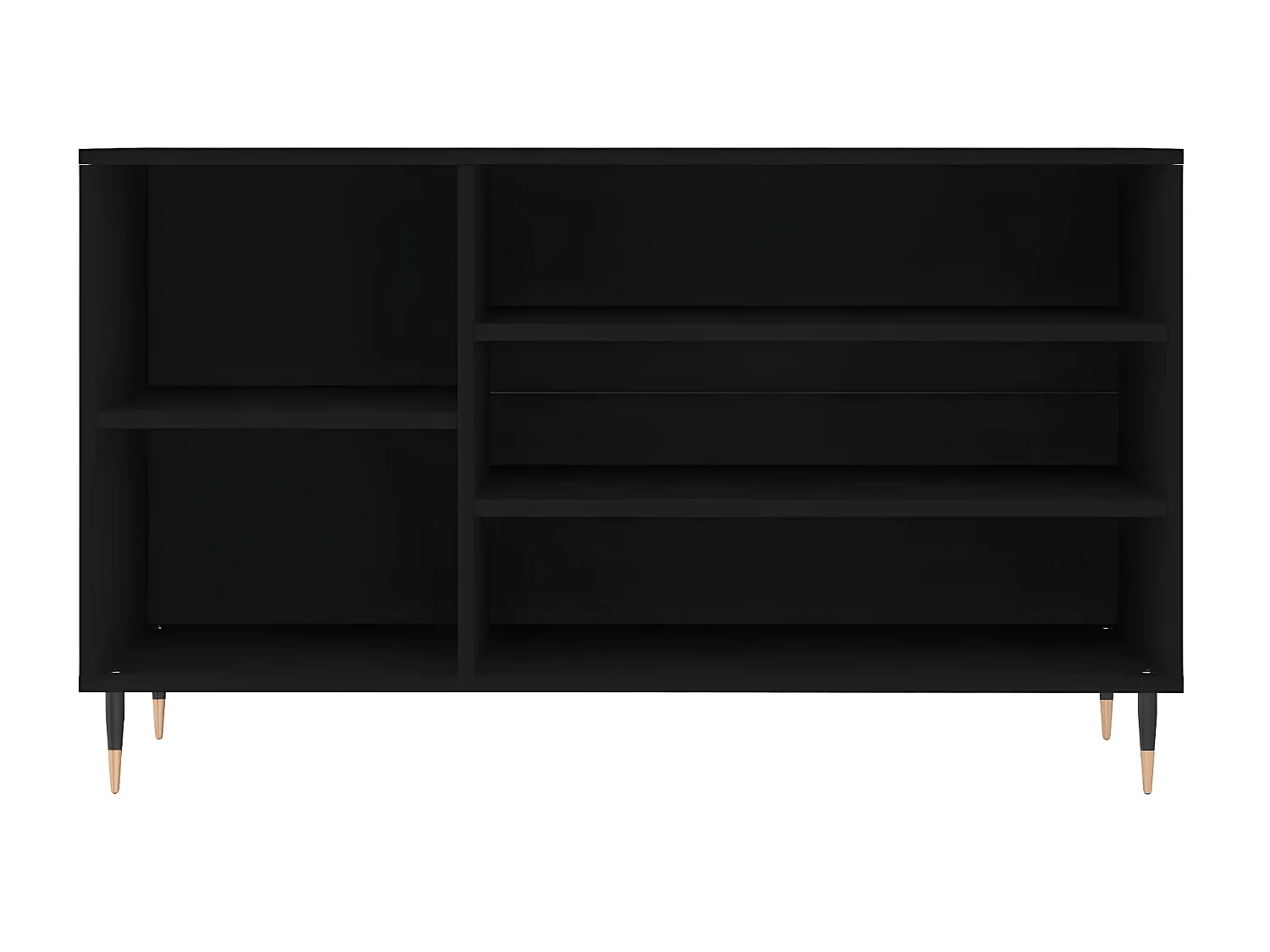 Schoenenkast 102x36x60 cm bewerkt hout zwart NL869090