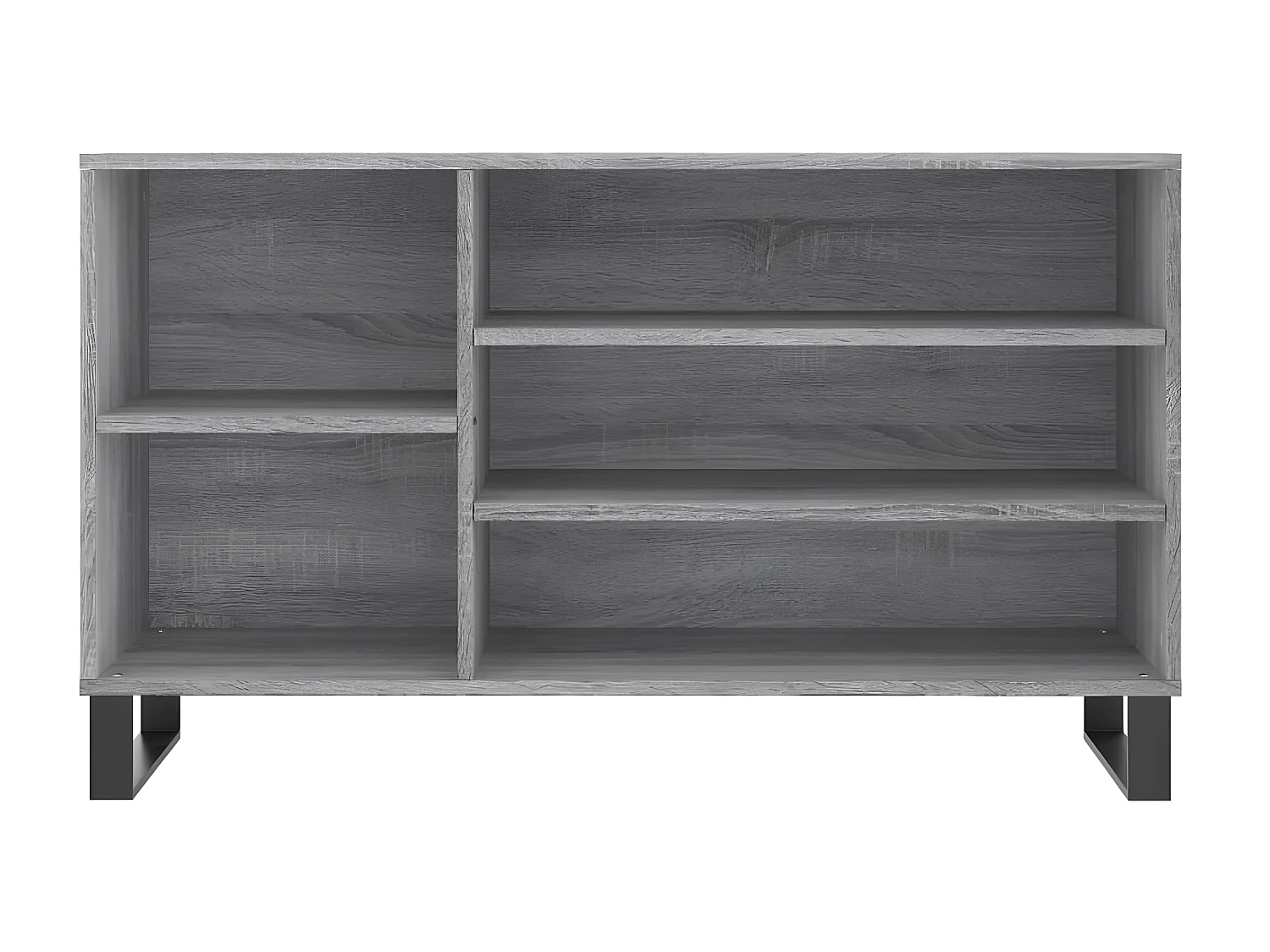 Meuble à chaussures Sonoma gris 102x36x60 cm Bois d'ingénierie WVGQ3765