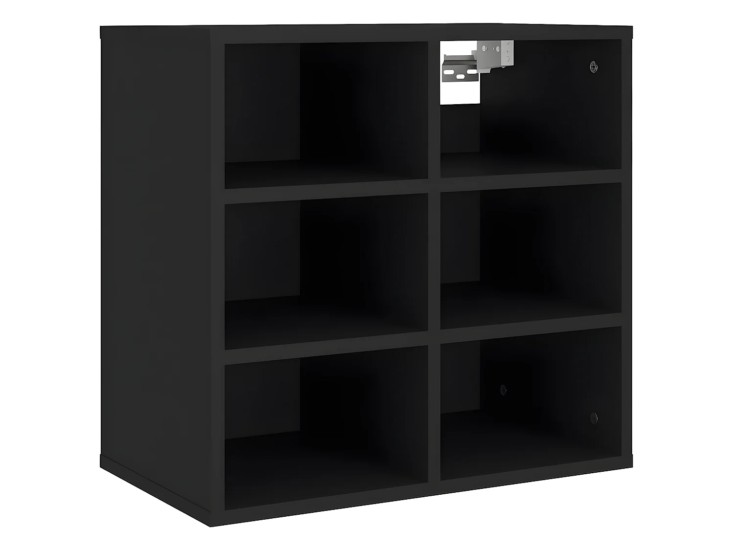 Meuble à chaussures noir 52,5x30x50 cm WVGQ8192