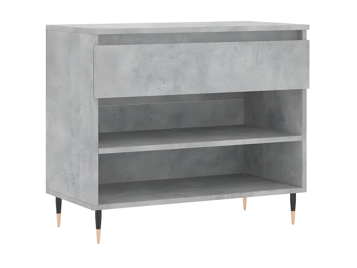 Meuble à chaussures Gris béton 70x36x60 cm Bois d'ingénierie WVGQ1601