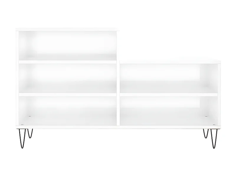 Schoenenkast 102x36x60 cm bewerkt hout hoogglans wit NL281654