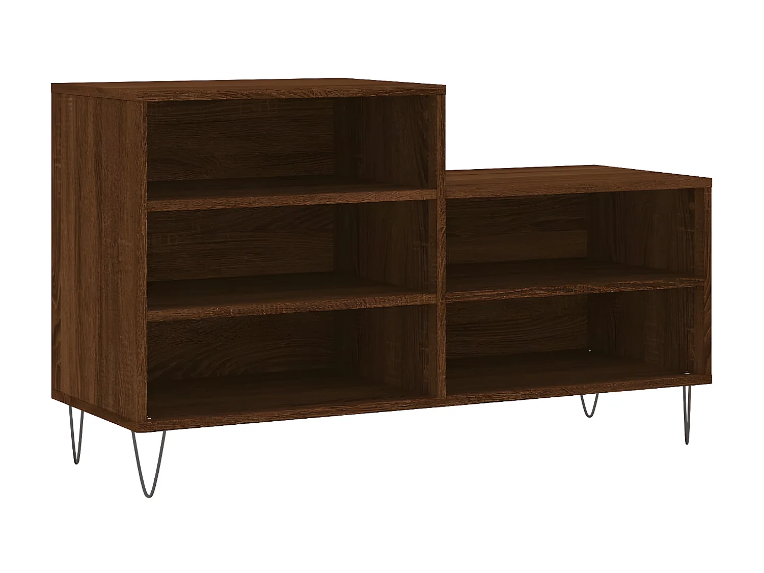 Meuble à chaussures Chêne marron 102x36x60cm Bois d'ingénierie WVGQ4431