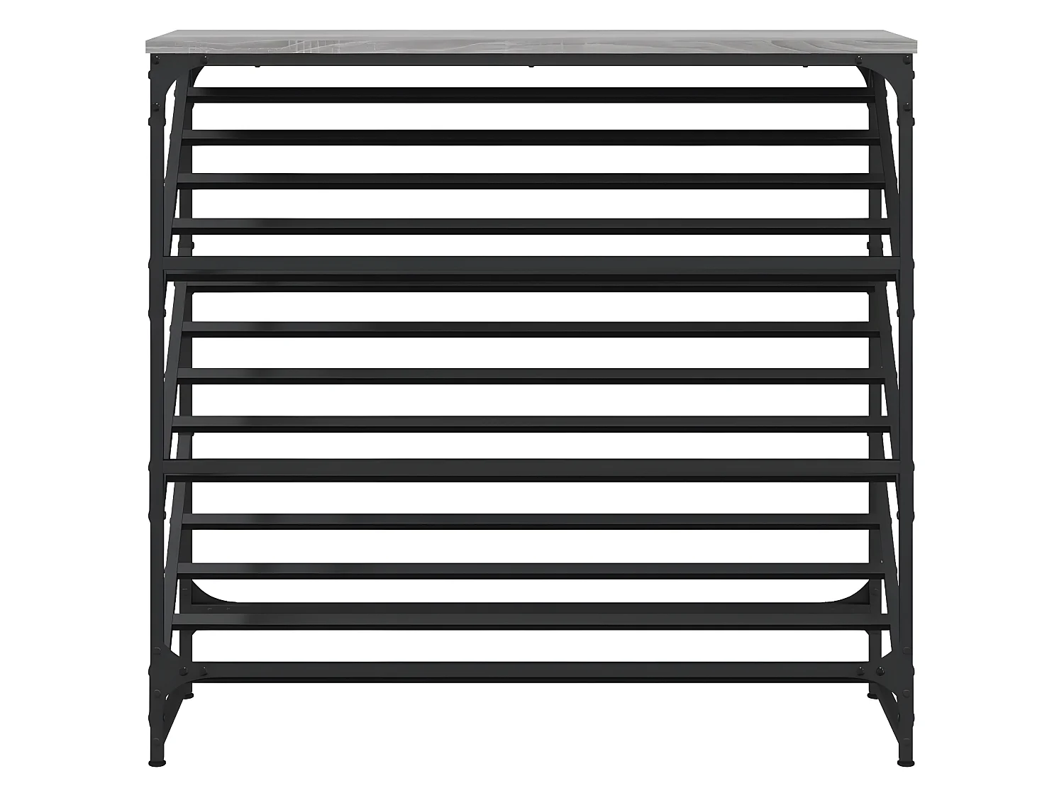 Mueble zapatero madera de ingeniería gris Sonoma 90x30x85 cm ES180046