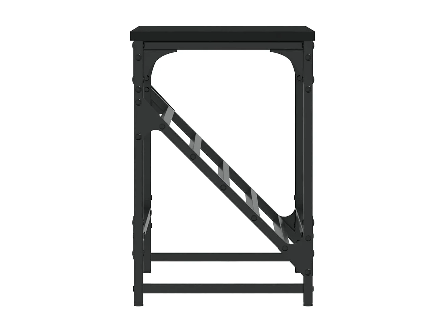 Meuble à chaussures noir 60x30x45 cm bois d'ingénierie WVGQ9538