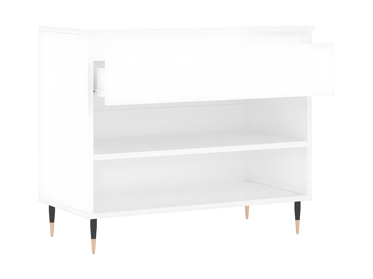 Mueble zapatero madera contrachapada blanco 70x36x60 cm ES907918