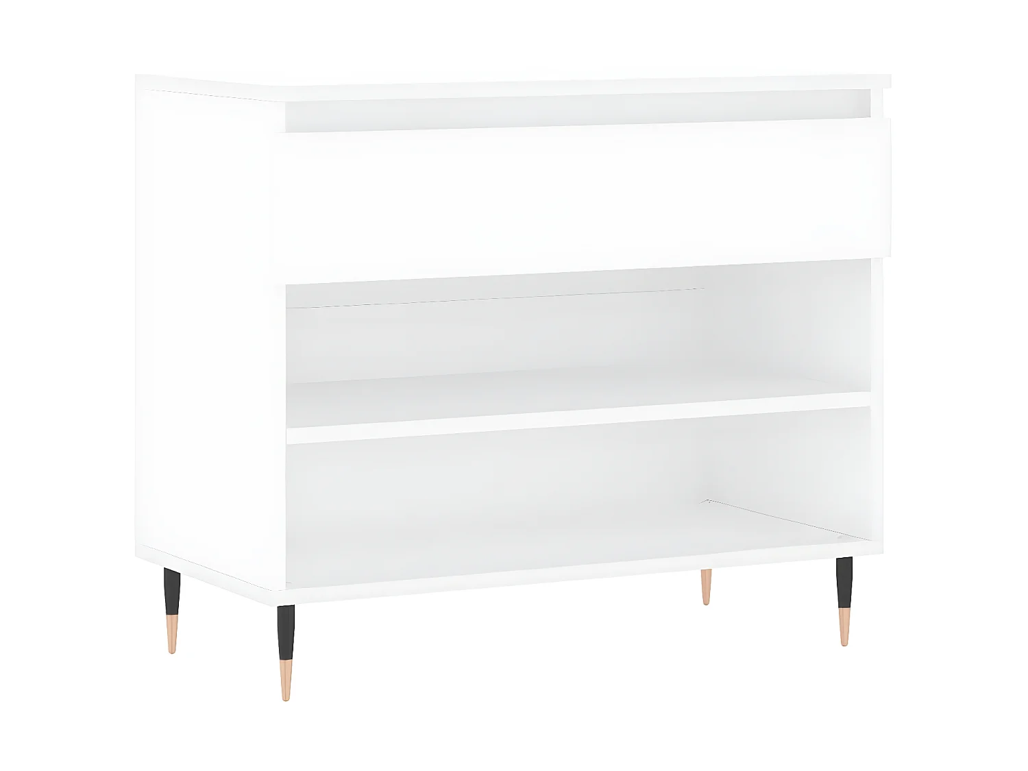 Mueble zapatero madera contrachapada blanco 70x36x60 cm ES907918