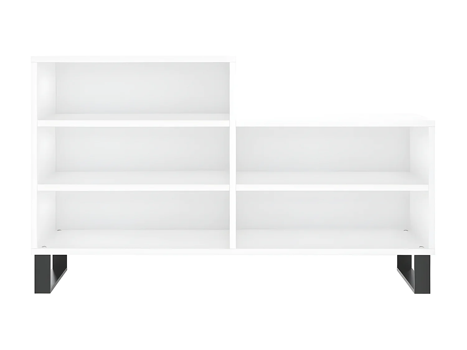 Schoenenkast 102x36x60 cm bewerkt hout hoogglans wit NL120144