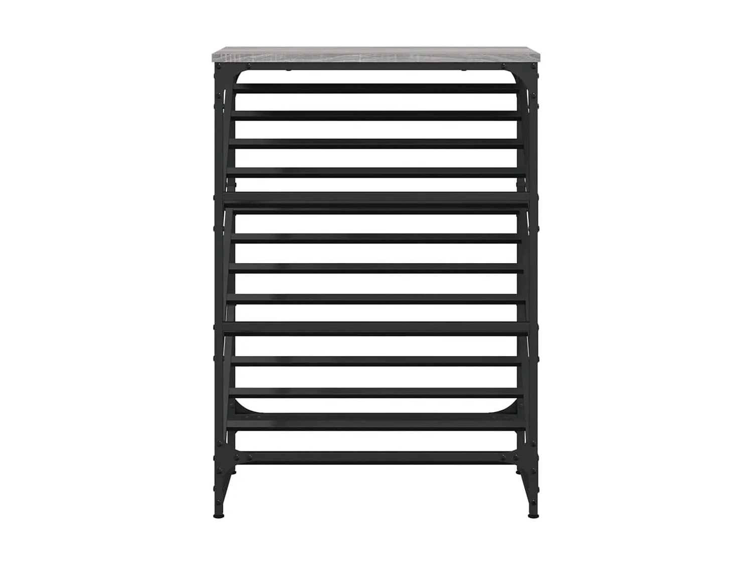 Mueble zapatero madera de ingeniería gris Sonoma 60x30x85 cm ES390441