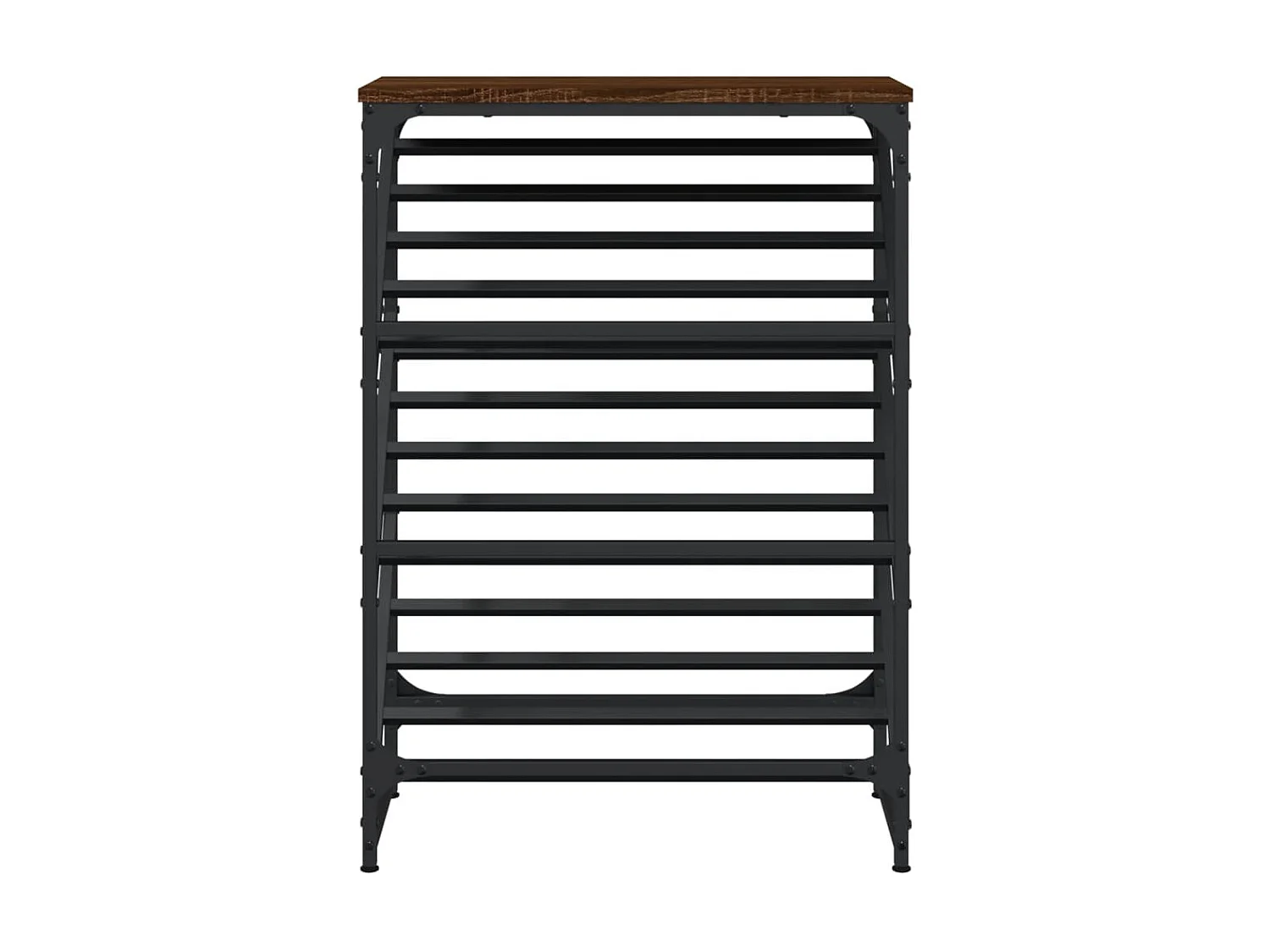 Meuble à chaussures chêne marron 60x30x85 cm bois d'ingénierie WVGQ2206