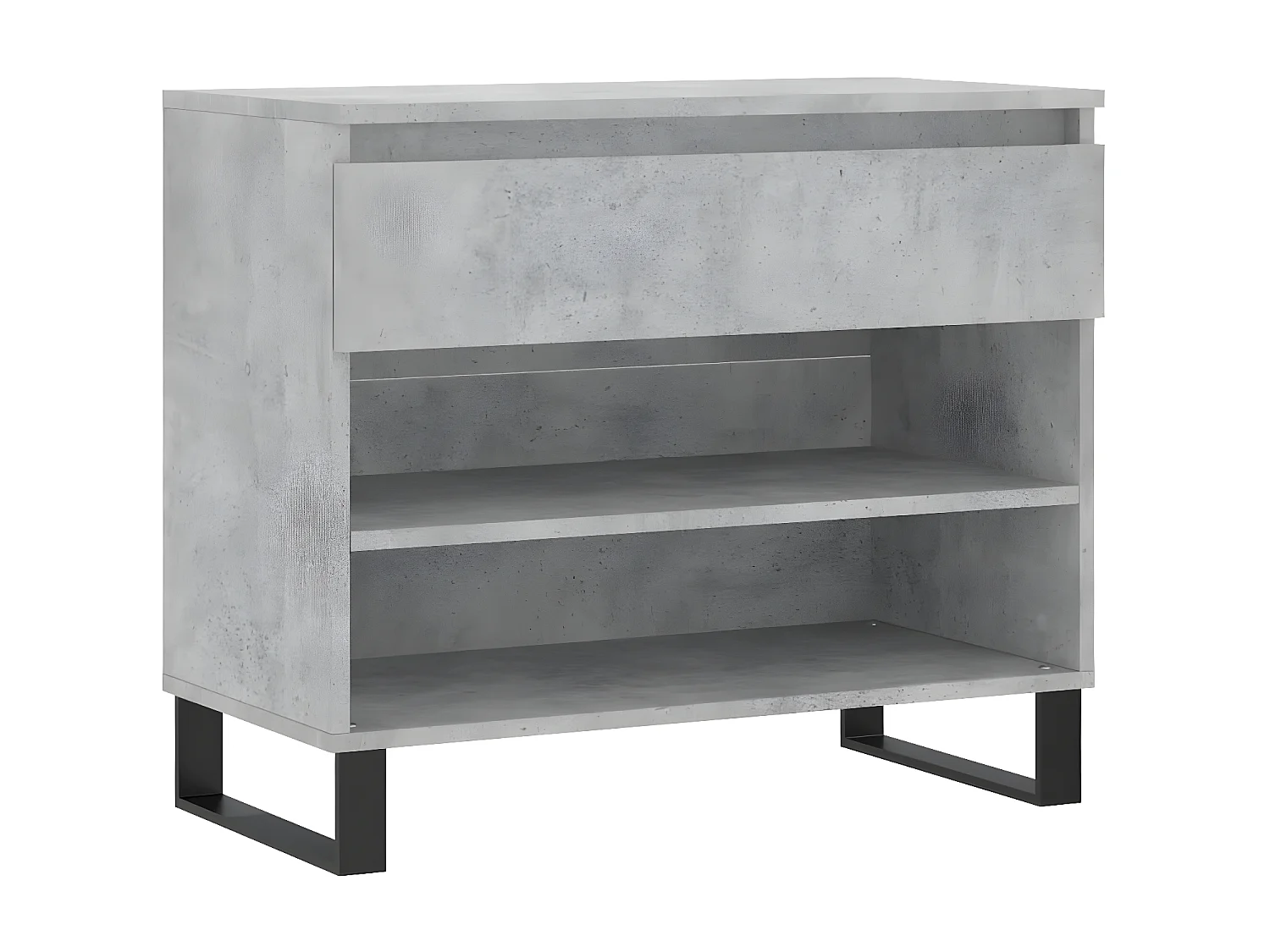 Meuble à chaussures Gris béton 70x36x60 cm Bois d'ingénierie WVGQ3429